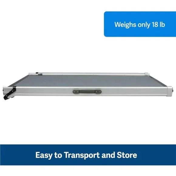 Deluxe Telescoping Pet Ramp, X-Large,47 in.-87 in.,Portable Lightweight Aluminum